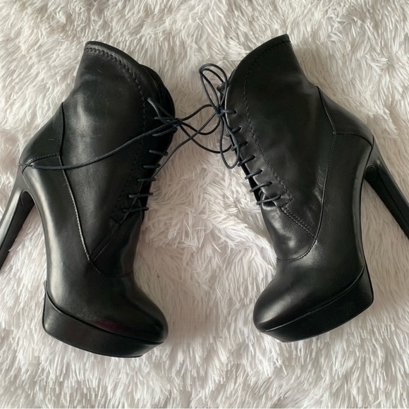 JAY ADONI BLACK PLATFORM BOOTS - Picture 6 of 9